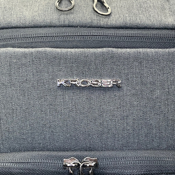 Kroser Unisex Charcoal USB Charging Water-Resistant Travel Laptop Backpack
