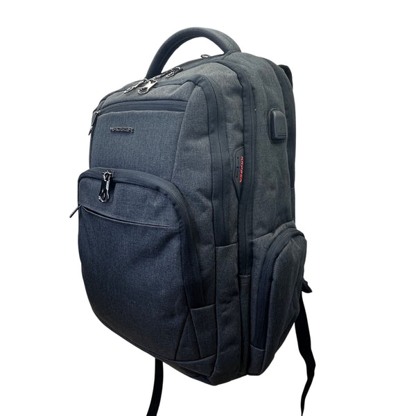 Kroser Unisex Charcoal USB Charging Water-Resistant Travel Laptop Backpack