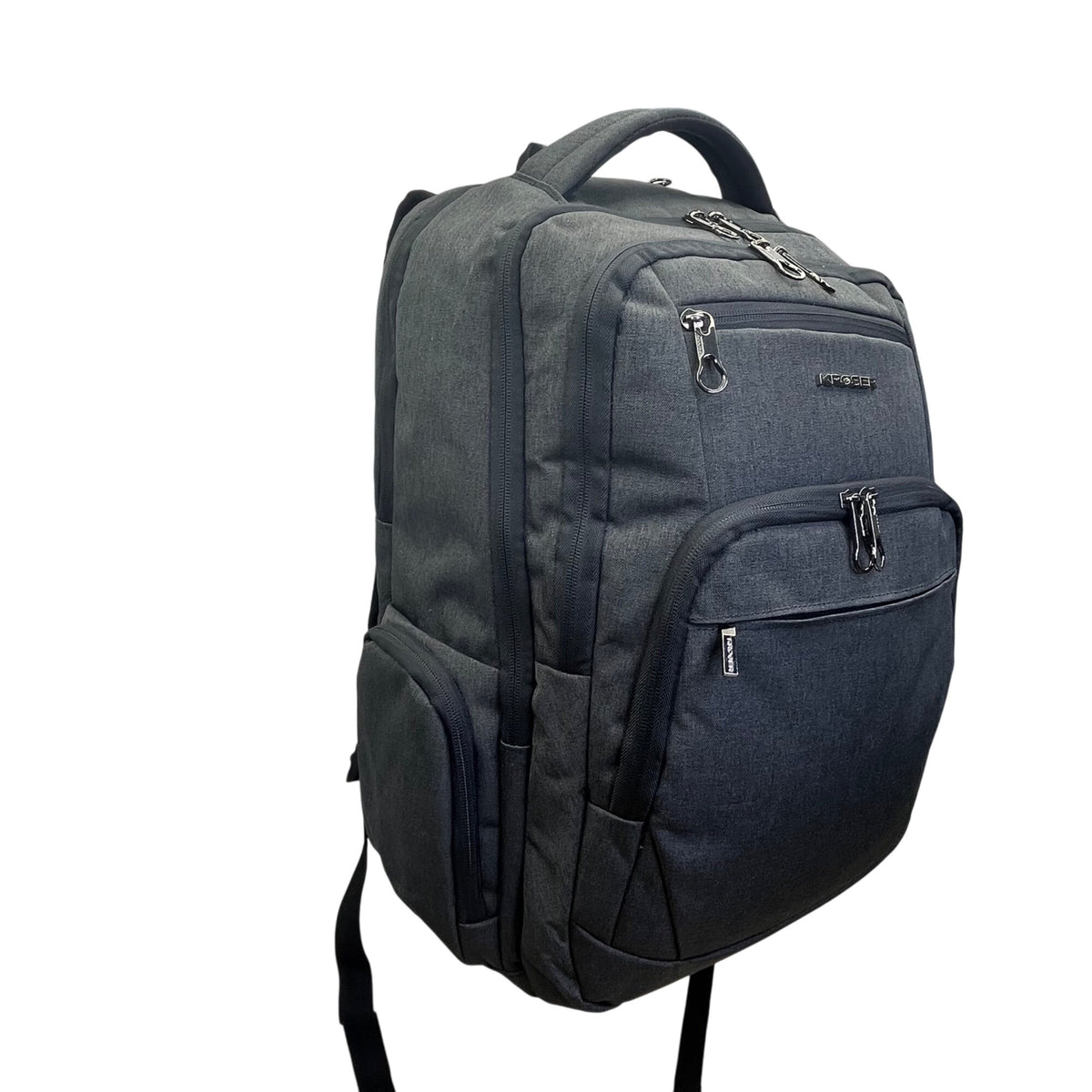 Kroser Unisex Charcoal USB Charging Water-Resistant Travel Laptop Backpack