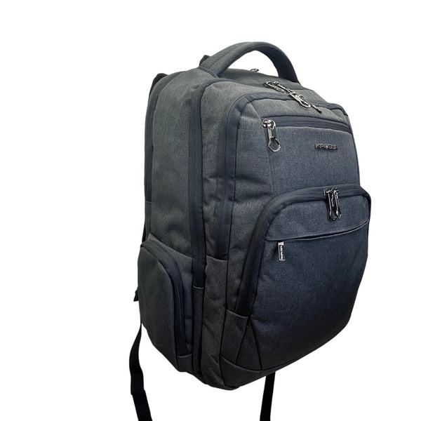 Kroser Unisex Charcoal USB Charging Water-Resistant Travel Laptop Backpack
