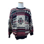 Vintage Woods & Gray Men’s Red/Black Snowflake Knit Sweater Coziest Fit Size 2X