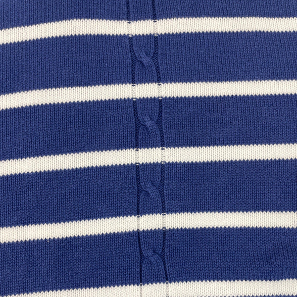 Appleseeds Blue & White Striped Crewneck Sweater Size M - New