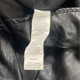 Lucky Brand Womens Black Foux Leather Jacket With Quilted Accents Sz XL - New