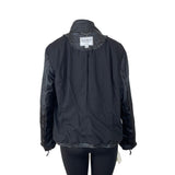 Lucky Brand Womens Black Foux Leather Jacket With Quilted Accents Sz XL - New
