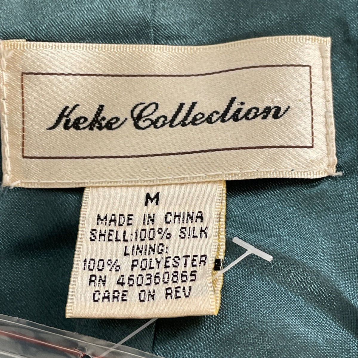 Vintage Keke Collection Women’s Teal Floral Embroidered Wrap Jacket Sz M - New