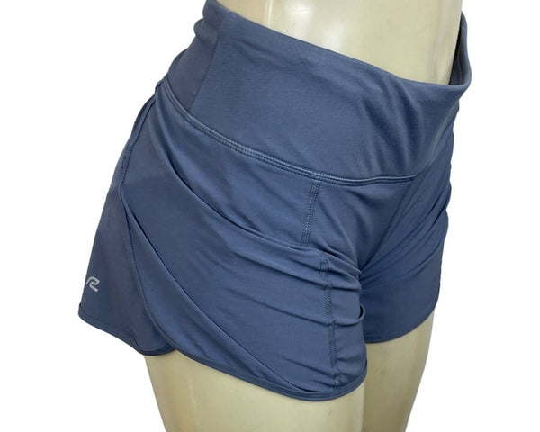 Road Runner Women's R Gear Blue Grey Running Shorts Pants Sz L
