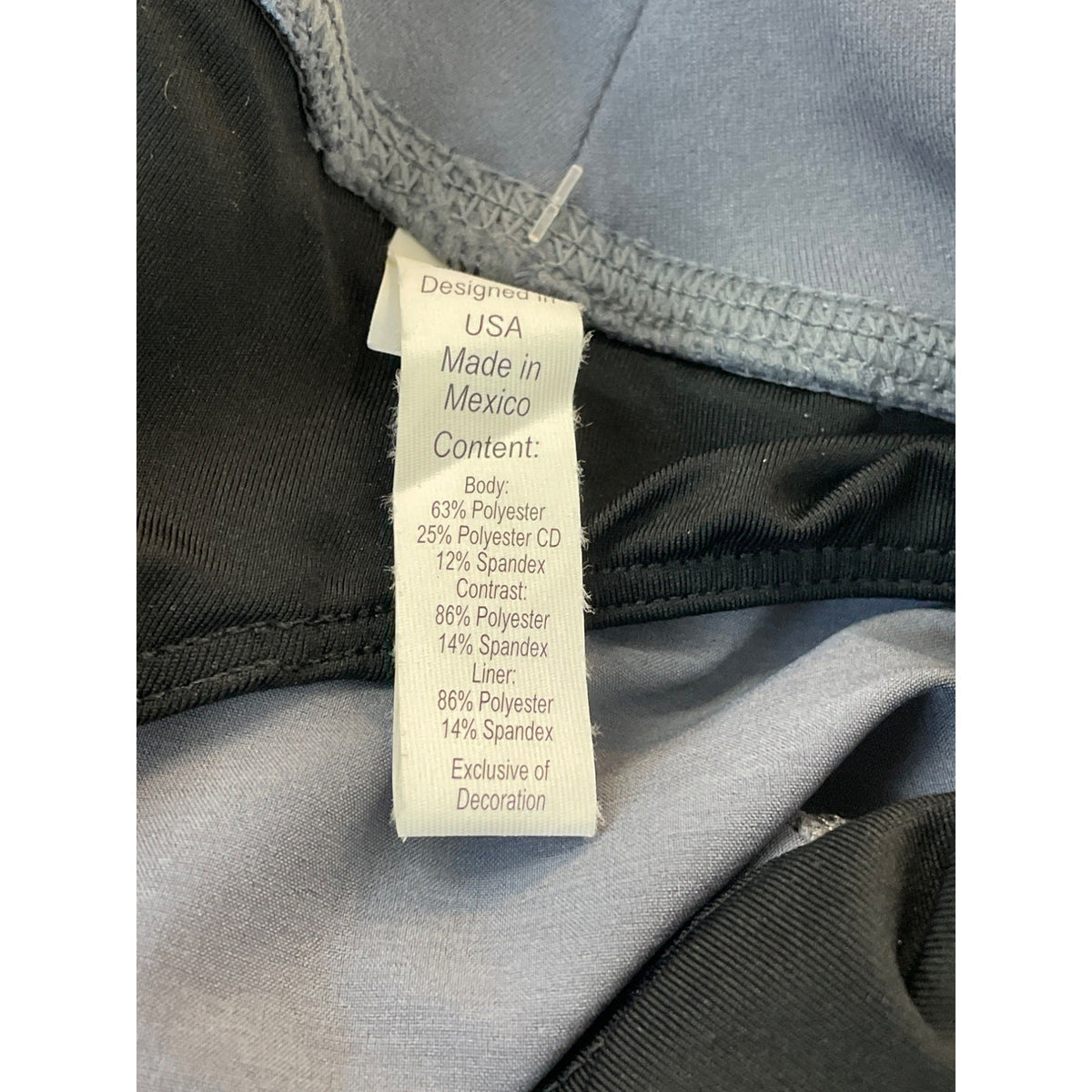 Road Runner Women's R Gear Blue Grey Running Shorts Pants Sz L