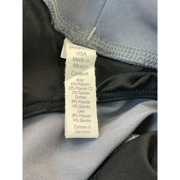 Road Runner Women's R Gear Blue Grey Running Shorts Pants Sz L