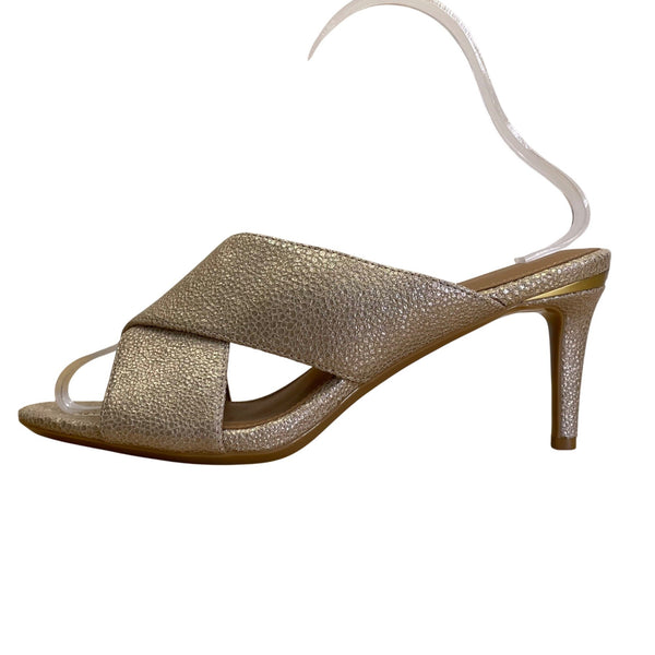 Calvin Klein Women’s Sand Lucie Prlzd Glsy Stingray Stiletto Heel Size 7M