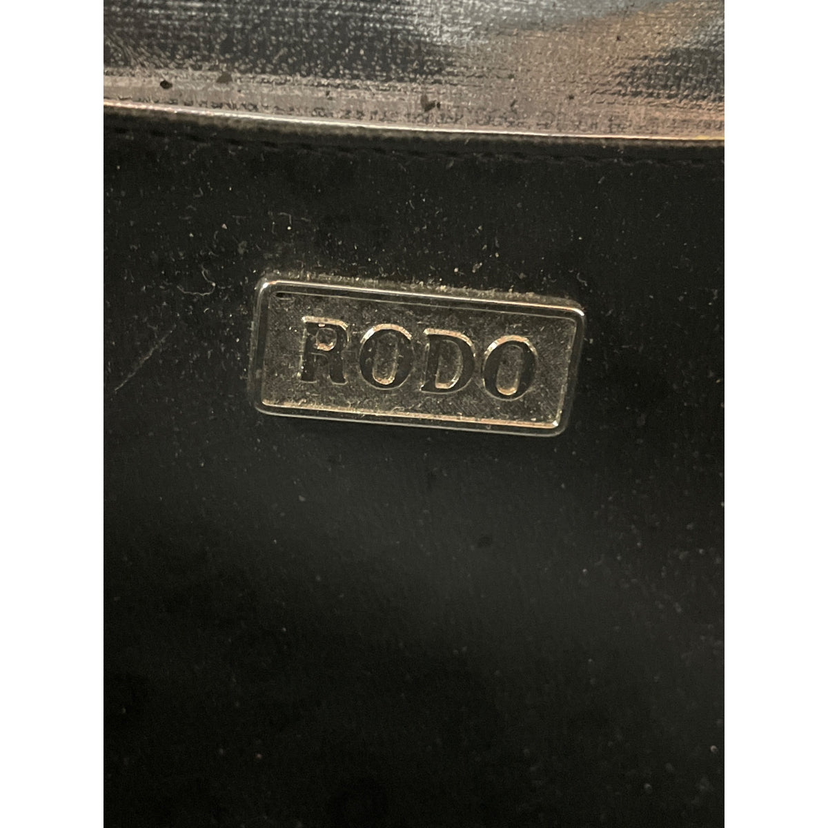 Rodo Womens Metallic Woven Evening Bag With Metal Top Handle Luxe Design Structured Clutch