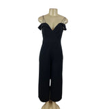 Scarilet Rocks Black Off-Shoulder Jumpsuit With Spaghetti Straps Sz 12