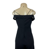 Scarilet Rocks Black Off-Shoulder Jumpsuit With Spaghetti Straps Sz 12