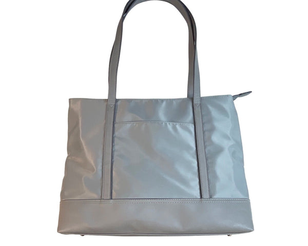 XB Bags Women's Grey Keylace Detachable Laptop Holder Shoulder Tote Bag Sz L