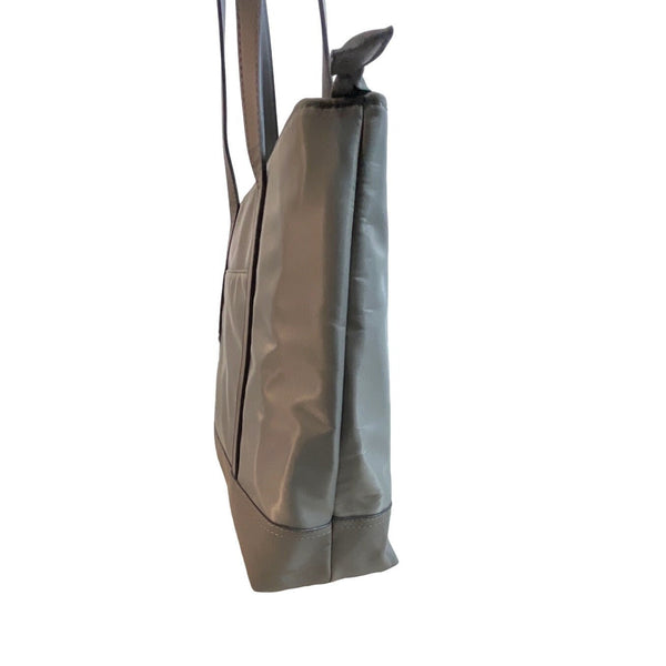 XB Bags Women's Grey Keylace Detachable Laptop Holder Shoulder Tote Bag Sz L