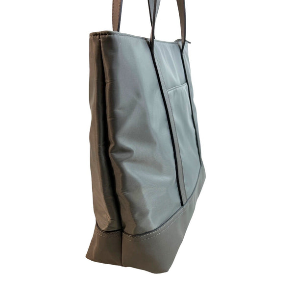 XB Bags Women's Grey Keylace Detachable Laptop Holder Shoulder Tote Bag Sz L