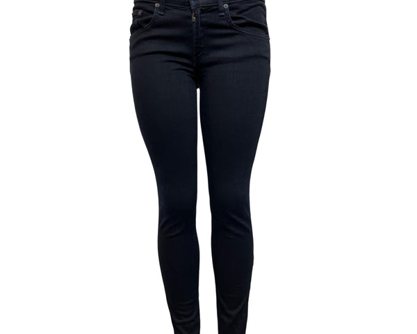 Rag & Bone Women's Black Skinny Jeans with Front Zipper and Button Sz 28