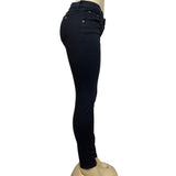Rag & Bone Women's Black Skinny Jeans with Front Zipper and Button Sz 28