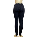 Rag & Bone Women's Black Skinny Jeans with Front Zipper and Button Sz 28