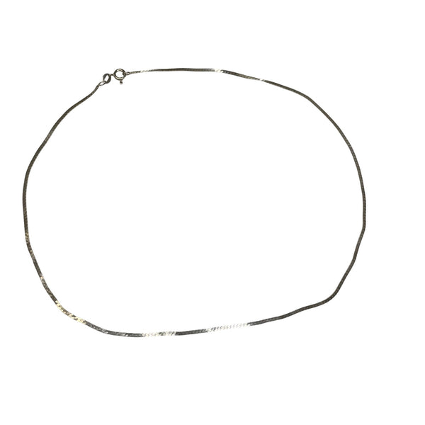 Sterling Silver Unisex Silver Box Chain Set Of Two Necklaces 18 & 20 Inches