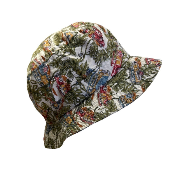 Dorfman Pacific Cotton Bucket Hat Vintage Car Print Size M