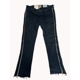 Gallery Dept Women's Black straight Leg Zip Jeans Pants Sz 38