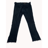 Gallery Dept Women's Black straight Leg Zip Jeans Pants Sz 38