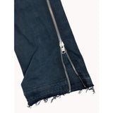 Gallery Dept Women's Black straight Leg Zip Jeans Pants Sz 38