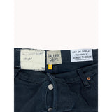 Gallery Dept Women's Black straight Leg Zip Jeans Pants Sz 38