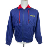 Vintage 80s Disneyland Blue Jacket With Red Collar & Yellow Embroidery Size M