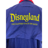 Vintage 80s Disneyland Blue Jacket With Red Collar & Yellow Embroidery Size M
