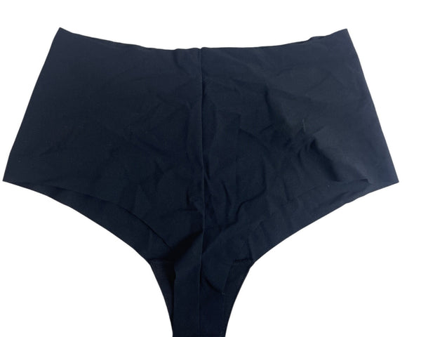 Tezenis Women's Recycled Microfibre Black High-Waist Panties Sz M- NEW