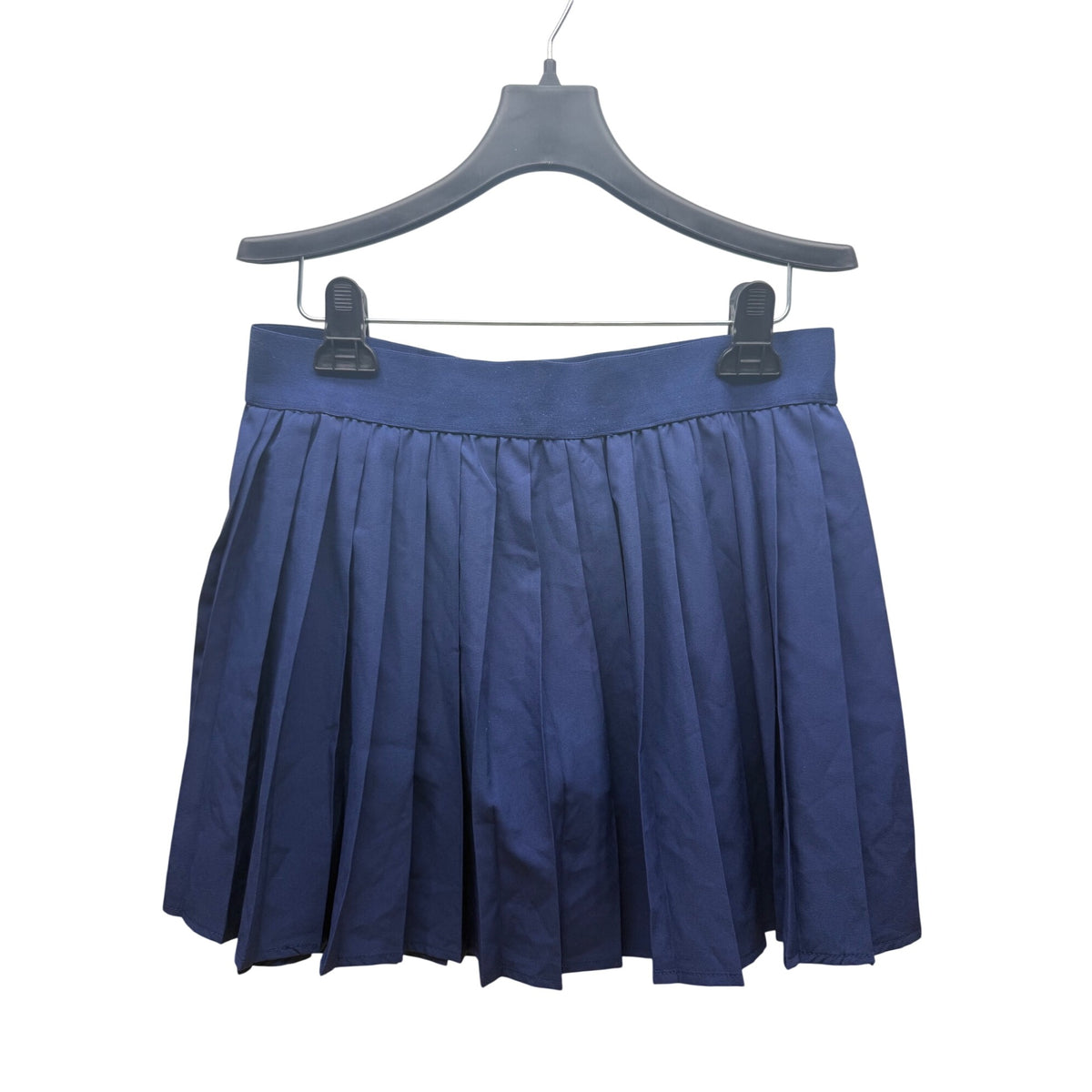 Papaya Womens Navy Polyester Pleated Skater Skirt Size S
