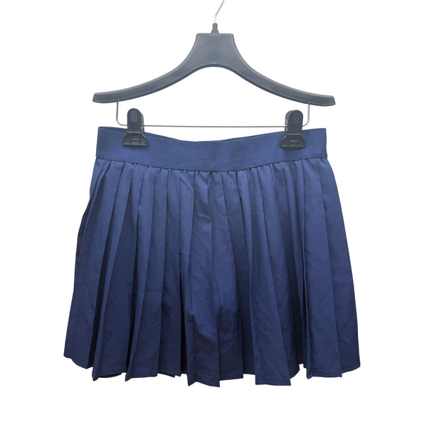 Papaya Womens Navy Polyester Pleated Skater Skirt Size S