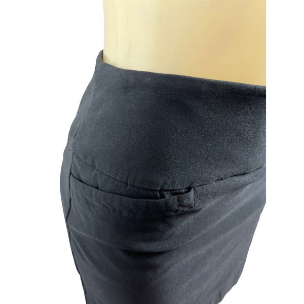 S.C & CO Women's Black High Rise With Girdle and Pocket Short Skirt Sz S