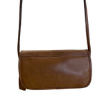 Vintage Coach Brown Leather NYC Clutch Crossbody Bag
