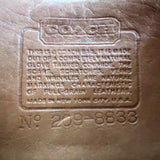 Vintage Coach Brown Leather NYC Clutch Crossbody Bag