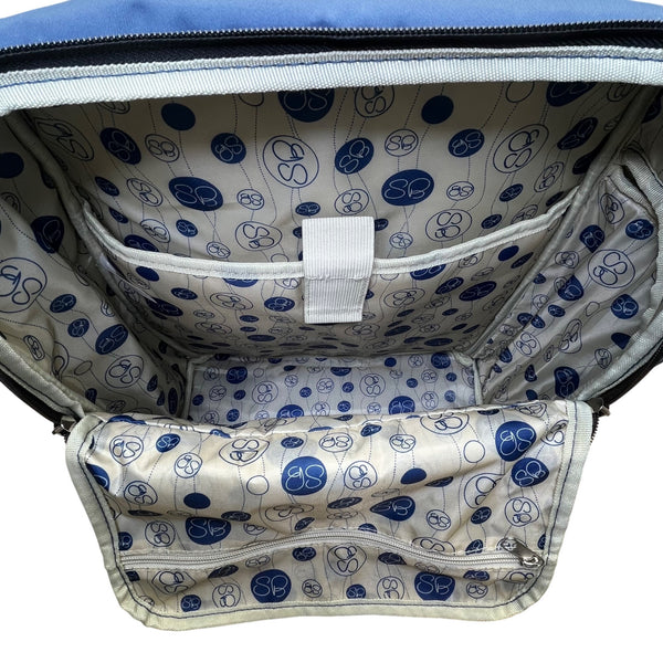 Samantha Brown Unisex Navy Nylon With RFID Protected Pocket Travel Backpack Sz L