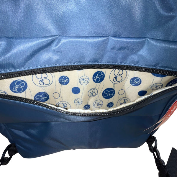 Samantha Brown Unisex Navy Nylon With RFID Protected Pocket Travel Backpack Sz L