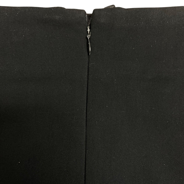 Adiva Womens Black Peplum Pencil Skirt Cotton Nylon Blend Size 6