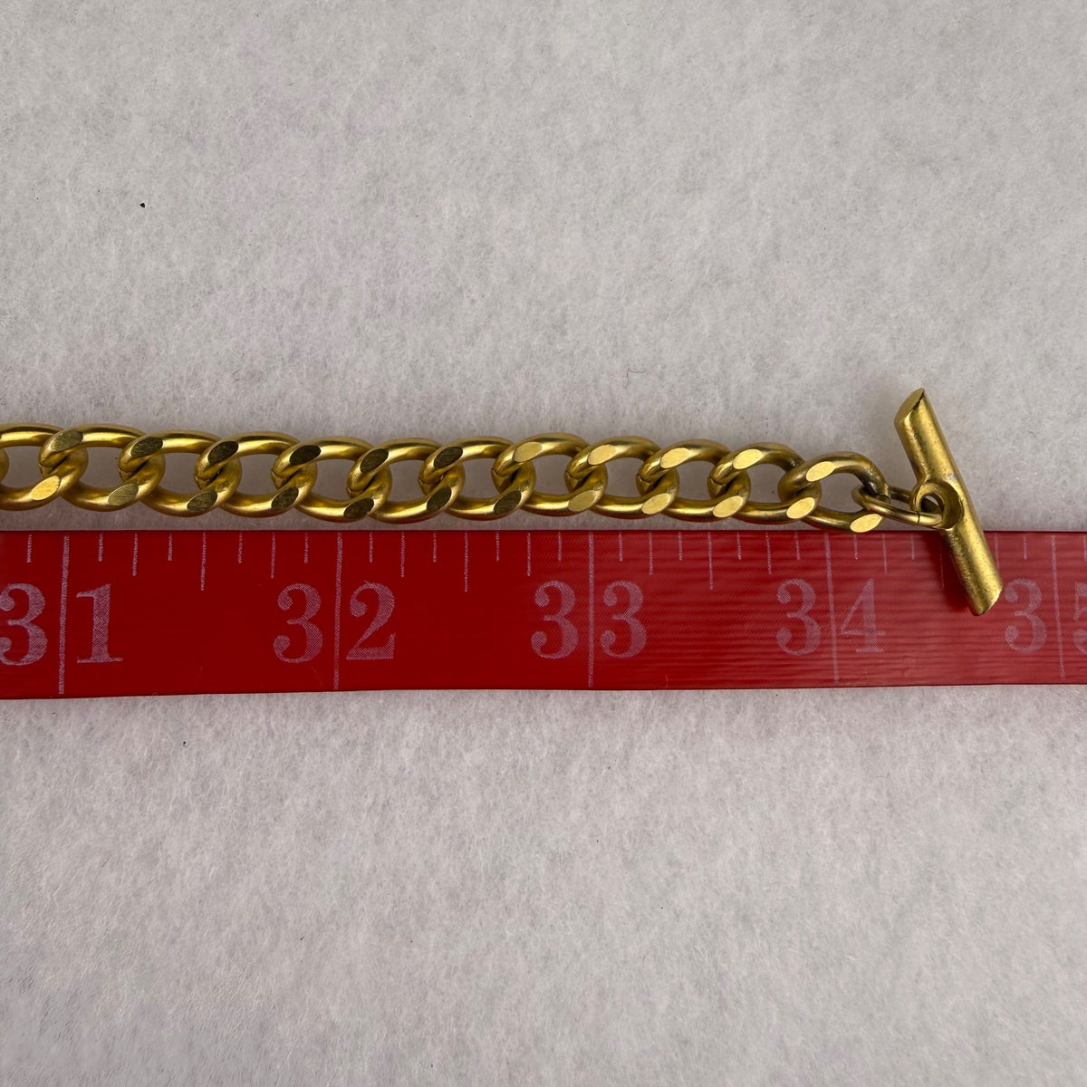 Coin Motif Gold Tone Chain Necklace With Toggle Clasp Vintage Jewelry