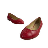 Michael Kors Women's Red Leather Dylan Flats Sz 7.5