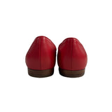 Michael Kors Women's Red Leather Dylan Flats Sz 7.5