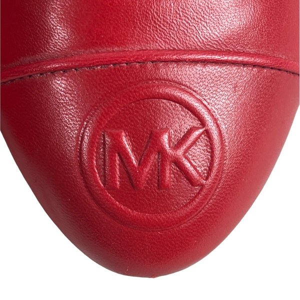 Michael Kors Women's Red Leather Dylan Flats Sz 7.5