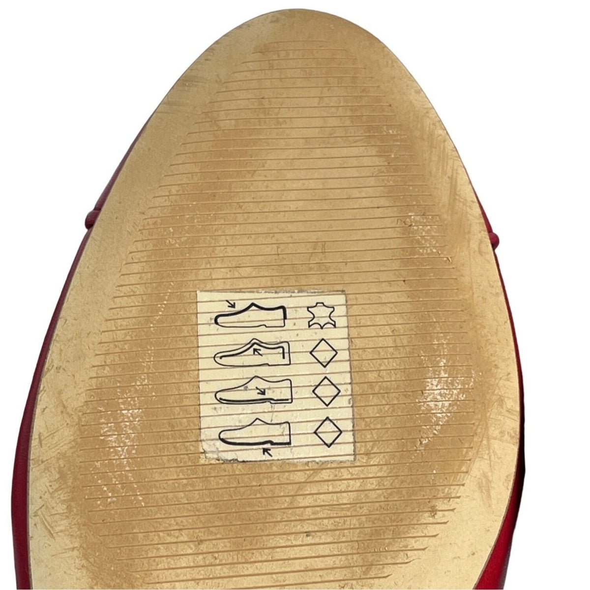 Michael Kors Women's Red Leather Dylan Flats Sz 7.5