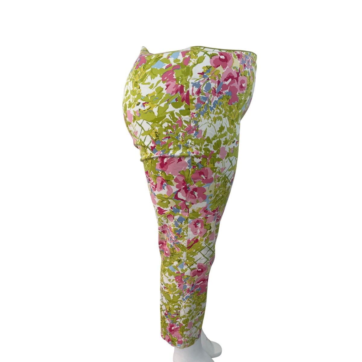 Bushwacker Womens Multicolor Floral Print Pants Vibrant Cropped Size 16