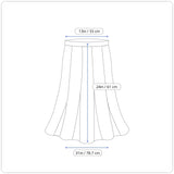 La’ Lisa Women's Black Pleated Tiered Midi Skirt L