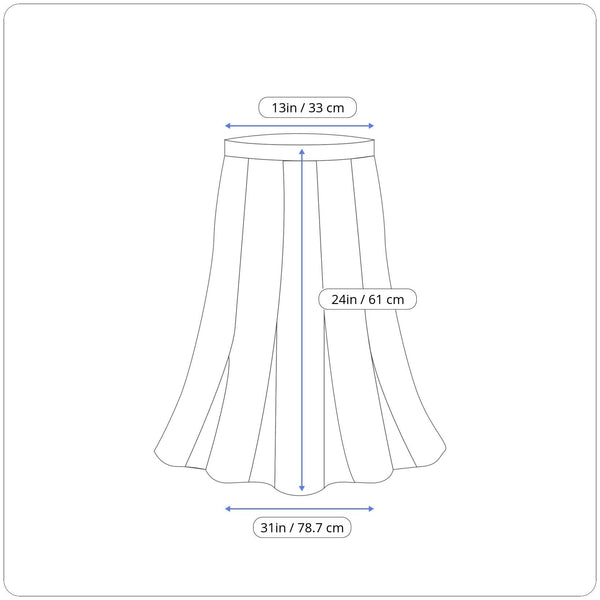 La’ Lisa Women's Black Pleated Tiered Midi Skirt L