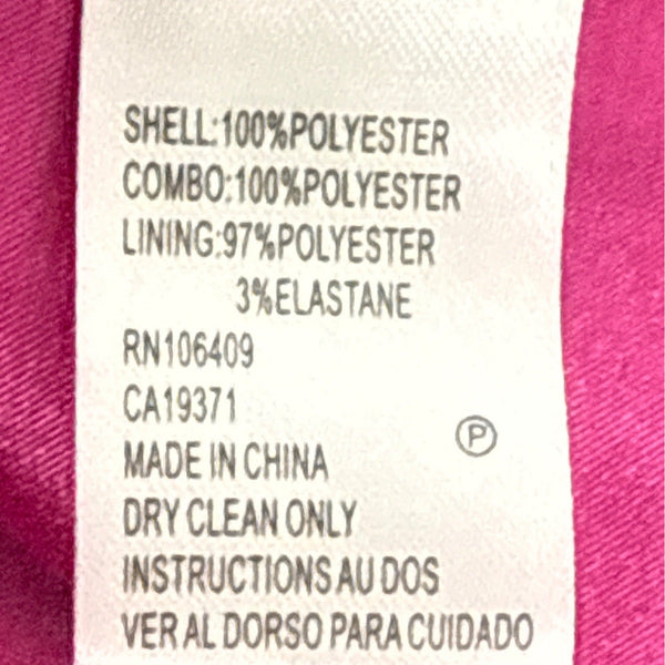 Tahari Women’s Pink Floral Lace Hem Shift Dress With Long Sleeves Sz 10