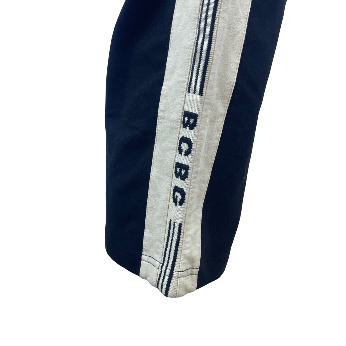 BCBG Maxazria Women's Black & White Cotton Spandex Pants Drawstring Waist Size L