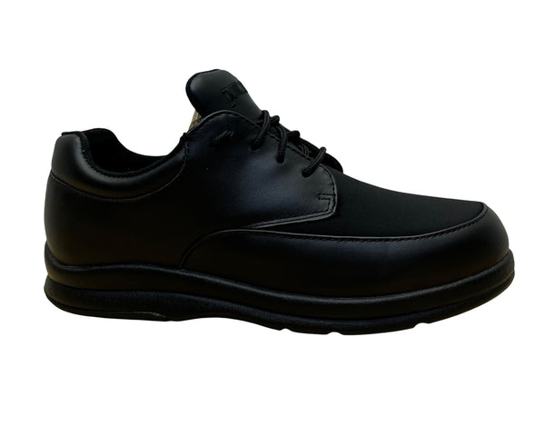 P.W. Minor Men’s Black Genuine Leather Pleasure Lace-Up Comfort Shoes Sz 7 - New